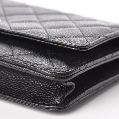 Chanel Caviar Quilted Wallet On Chain WOC Black 9 of 10