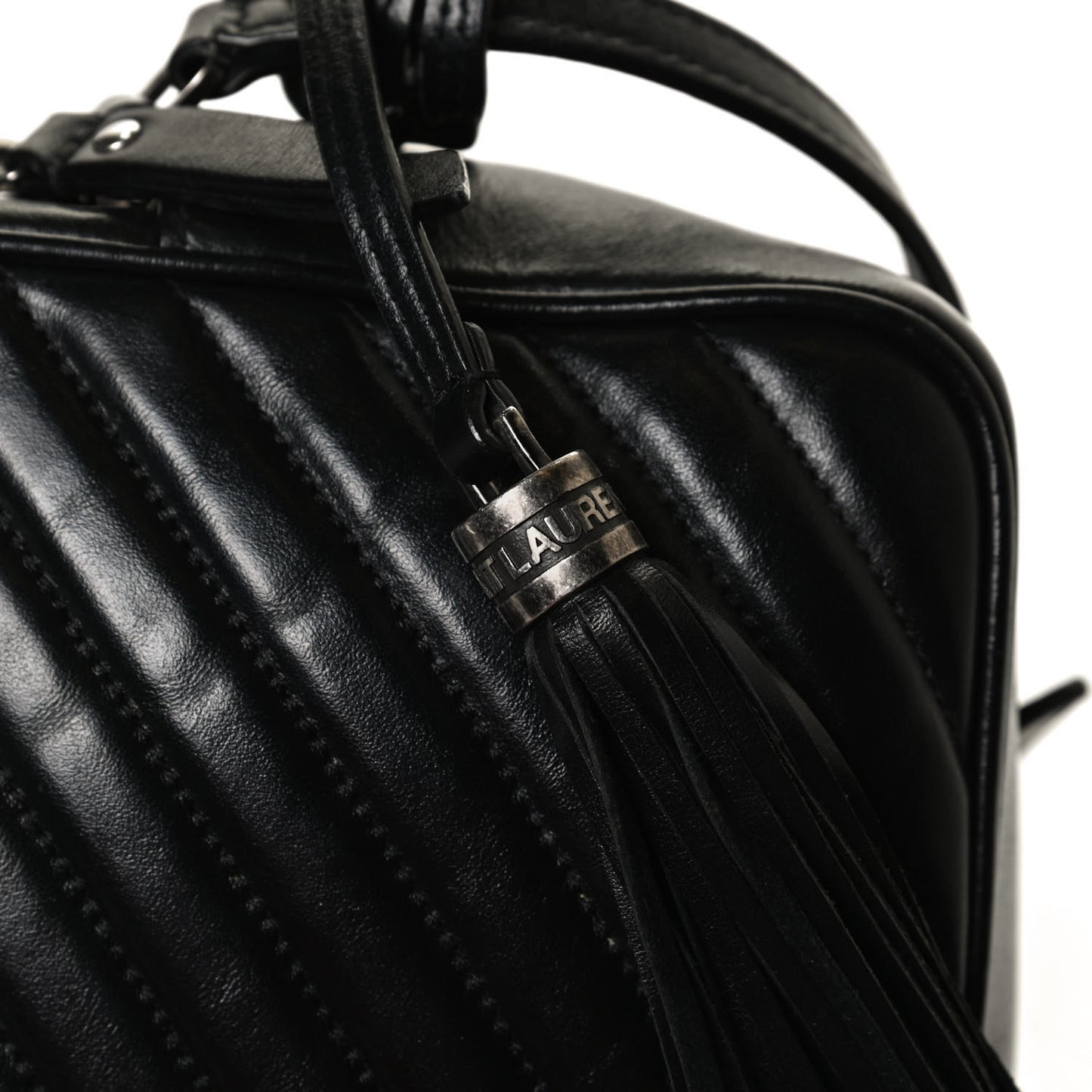 Calfskin Matelasse Monogram Lou Camera Bag Black
