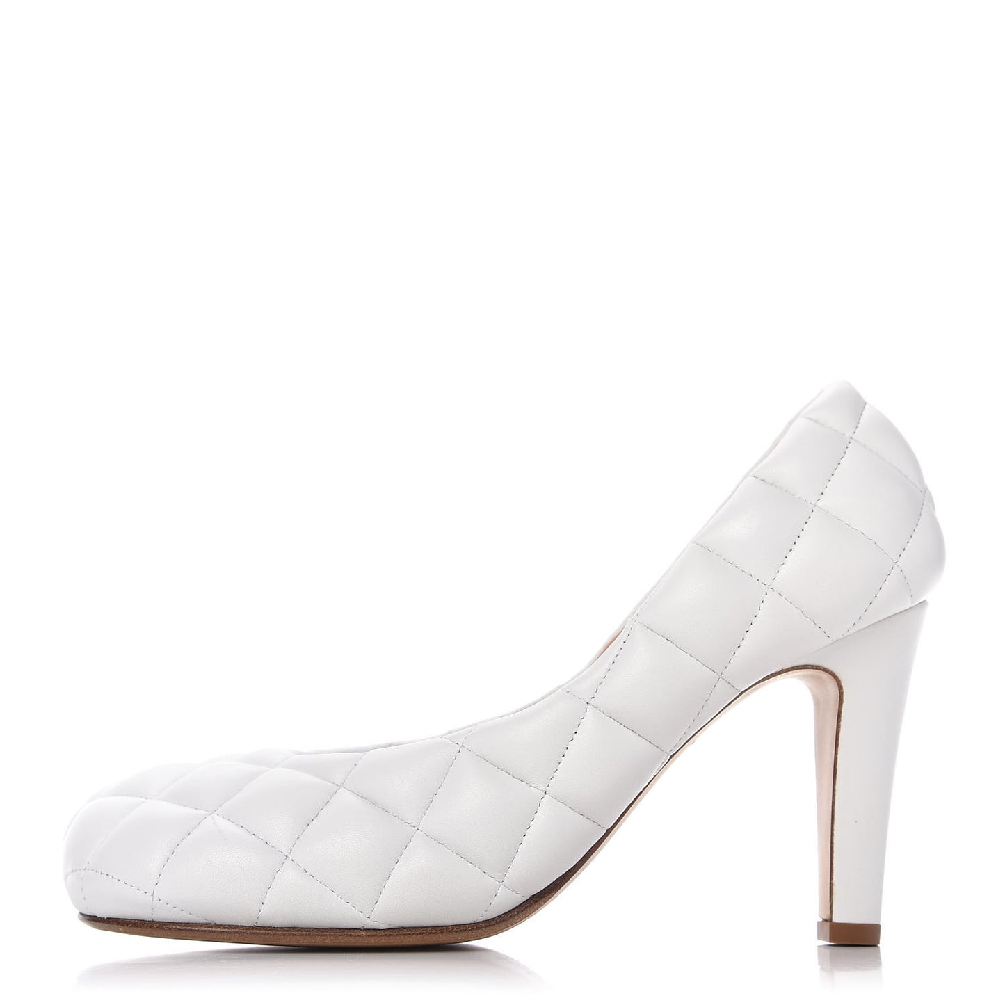 Nappa Matelasse Padded Dream Pumps 36 Optic White