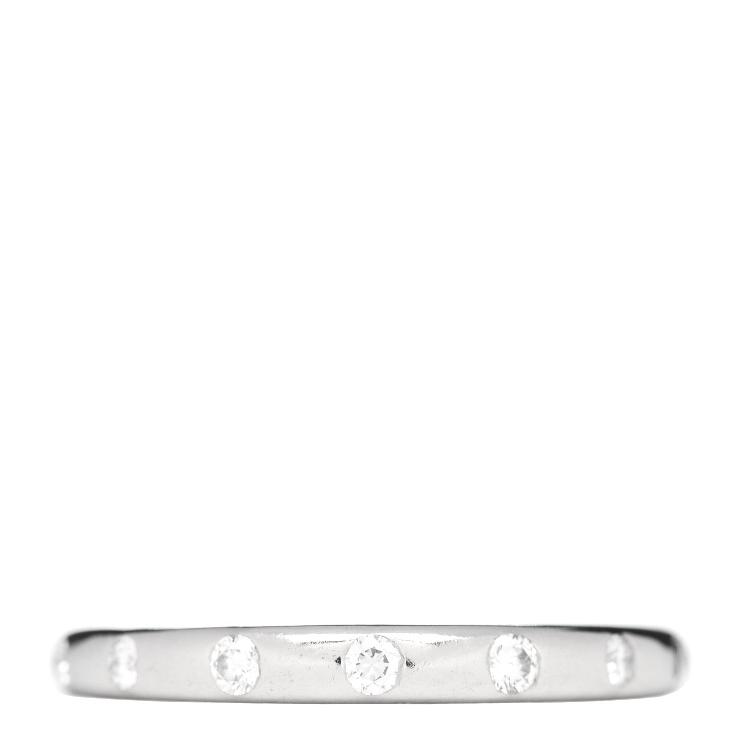 Bulgari Platinum Diamond Fedi Wedding Band Ring 48 4.5 1 of 4