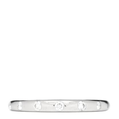Bulgari Platinum Diamond Fedi Wedding Band Ring 48 4.5 1 of 4