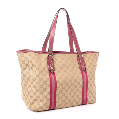 Gucci Monogram Large Jolicoeur Tote Pink 3 of 14