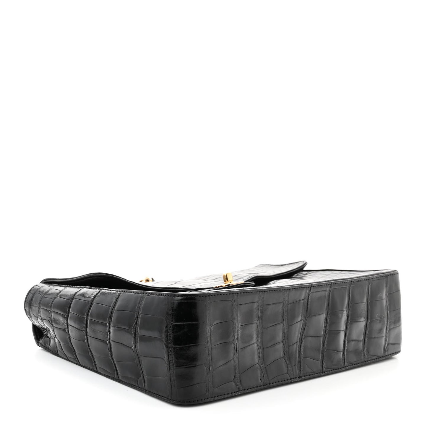 Alligator Jumbo Single Flap Black