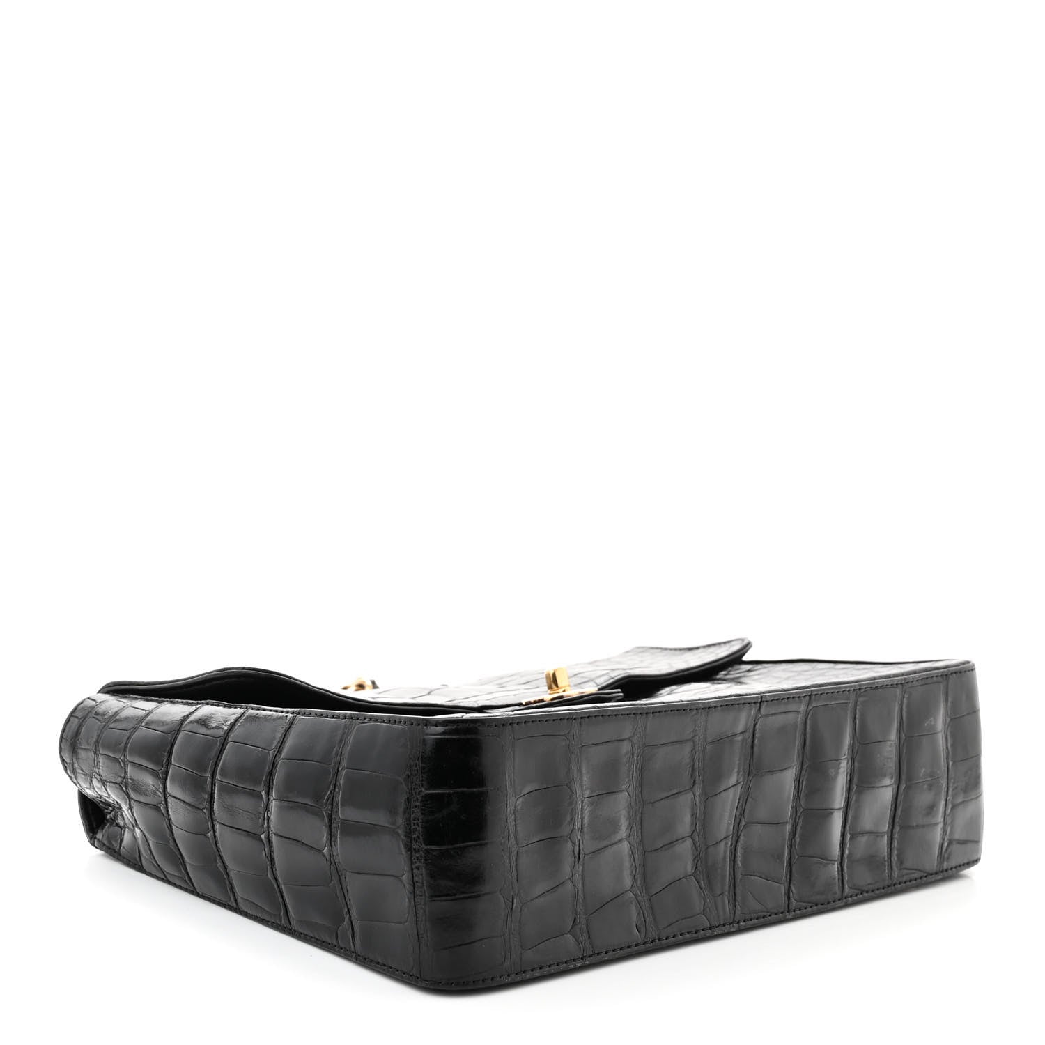 Chanel Alligator Jumbo Single Flap Black 4 of 12