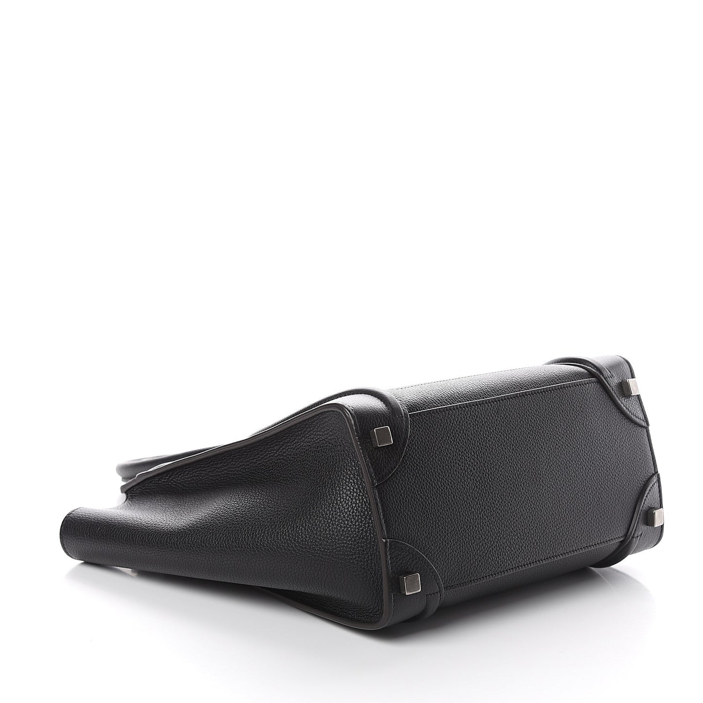 Drummed Calfskin Micro Luggage Black