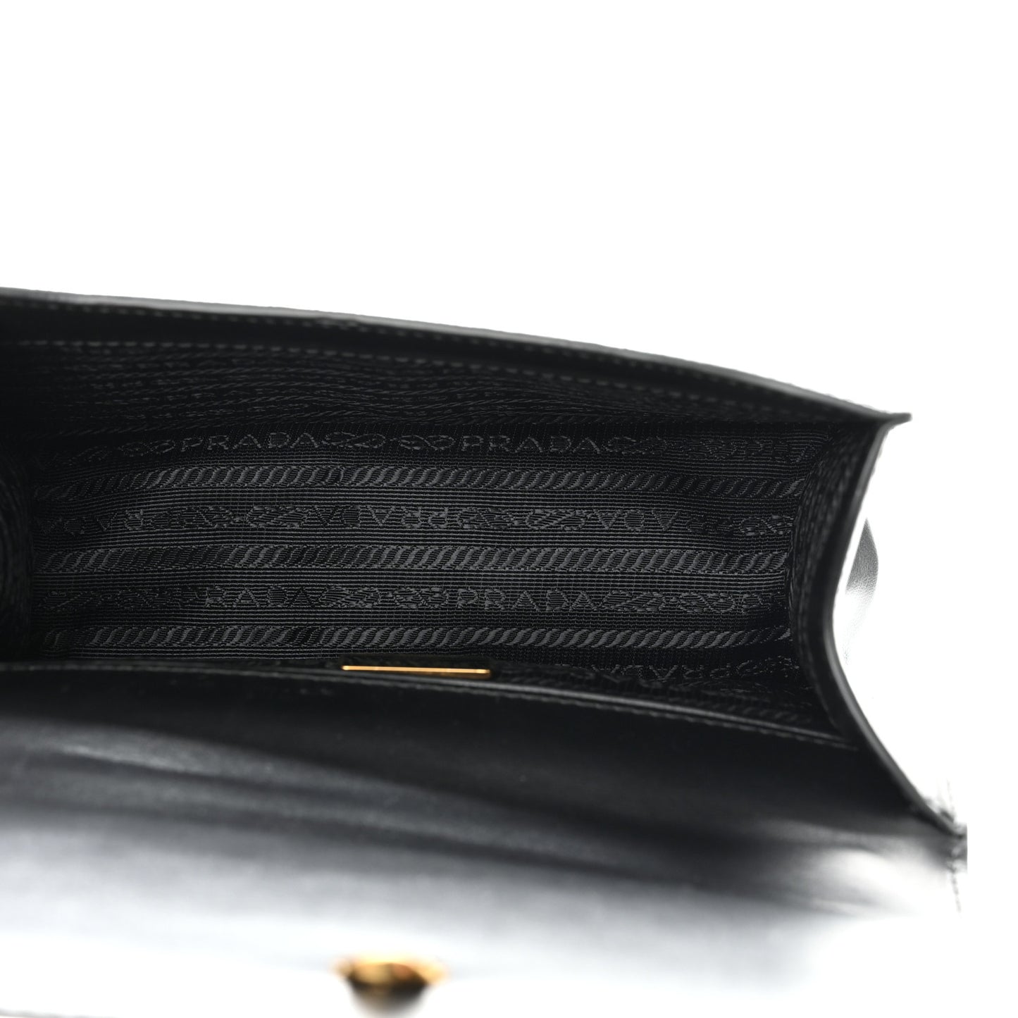 Saffiano Chain Shoulder Bag Black