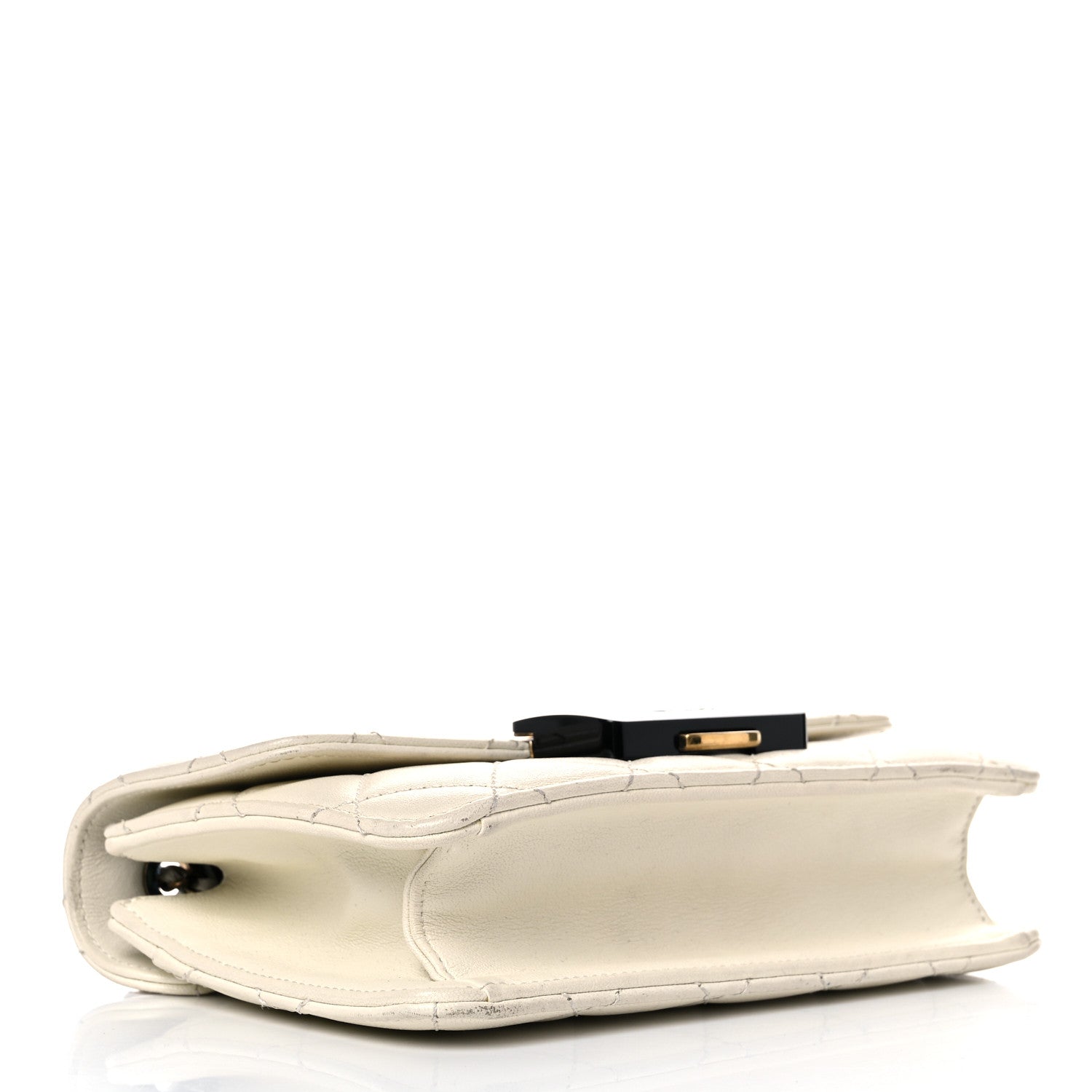 Chanel Sheepskin Quilted Mini Beauty Lock Flap White 4 of 23