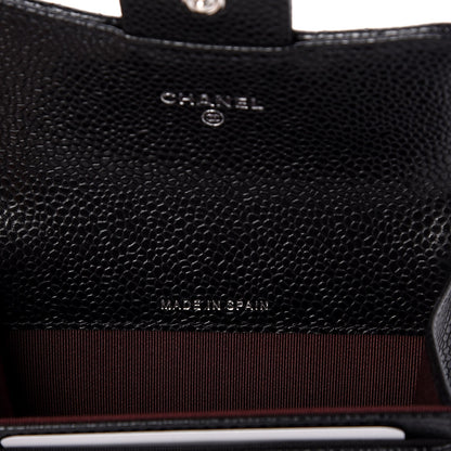 Chanel Caviar Quilted Flap Card Holder Black 7 of 9