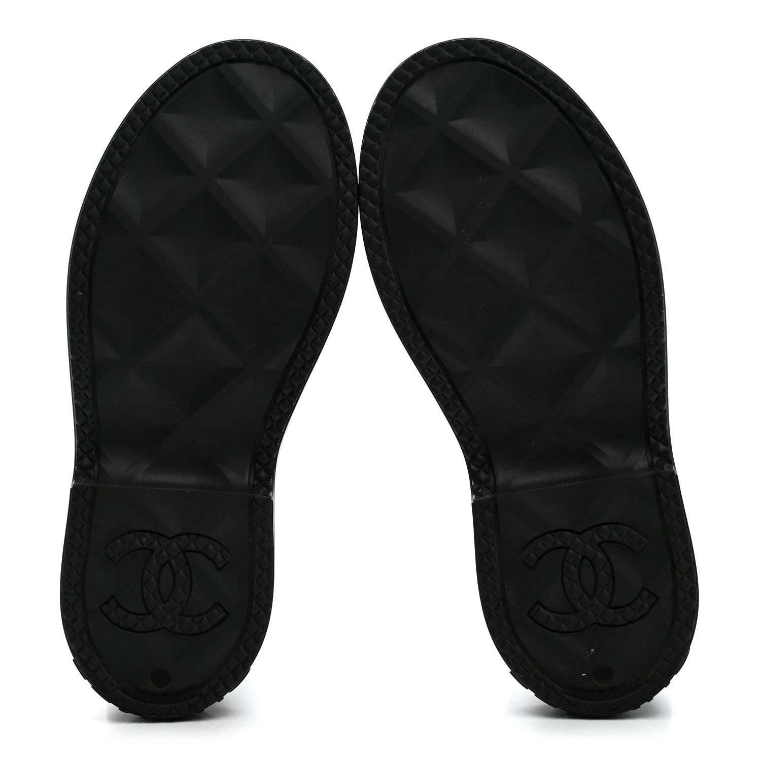 Chanel Caoutchouk CC High Boots 39 Black 6 of 8
