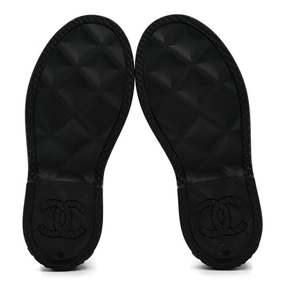 Chanel Caoutchouk CC High Boots 39 Black 6 of 8