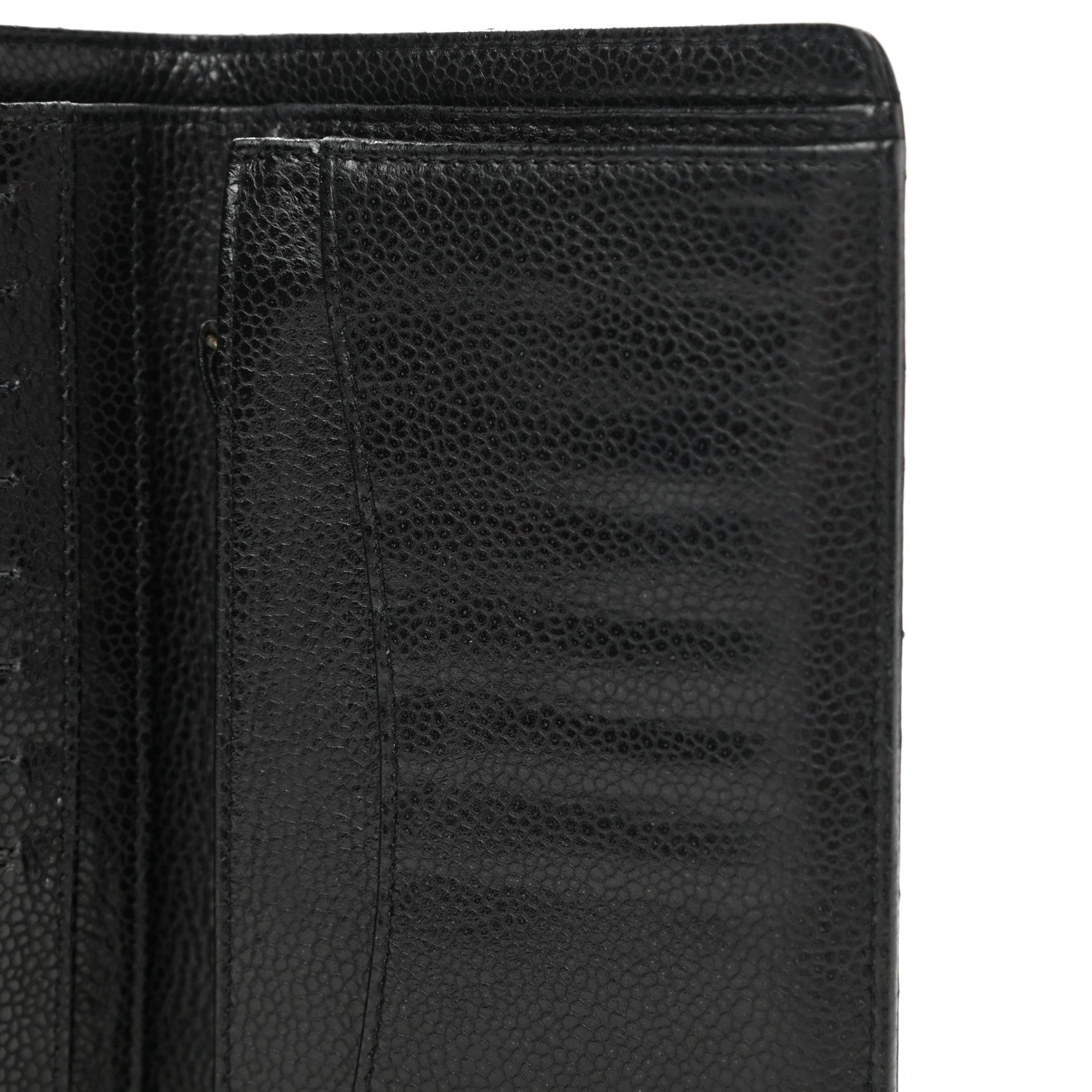 Chanel Caviar Quilted Yen Wallet Black 10 of 10