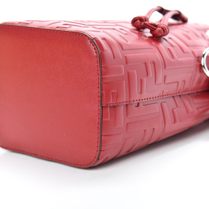 Fendi Vitello Liberty F is Fendi FF 1974 Embossed Mini Mon Tresor Bucket Bag Fragola 9 of 10