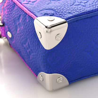 Louis Vuitton Taurillon Illusion Mini Soft Trunk Bleu Rose 7 of 8