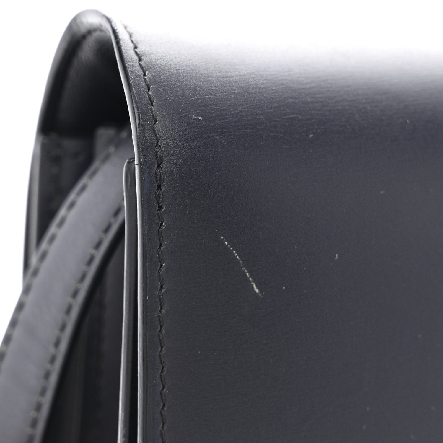 Celine Box Calfskin Medium Classic Box Flap Bag Navy 12 of 12