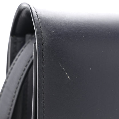 Celine Box Calfskin Medium Classic Box Flap Bag Navy 12 of 12