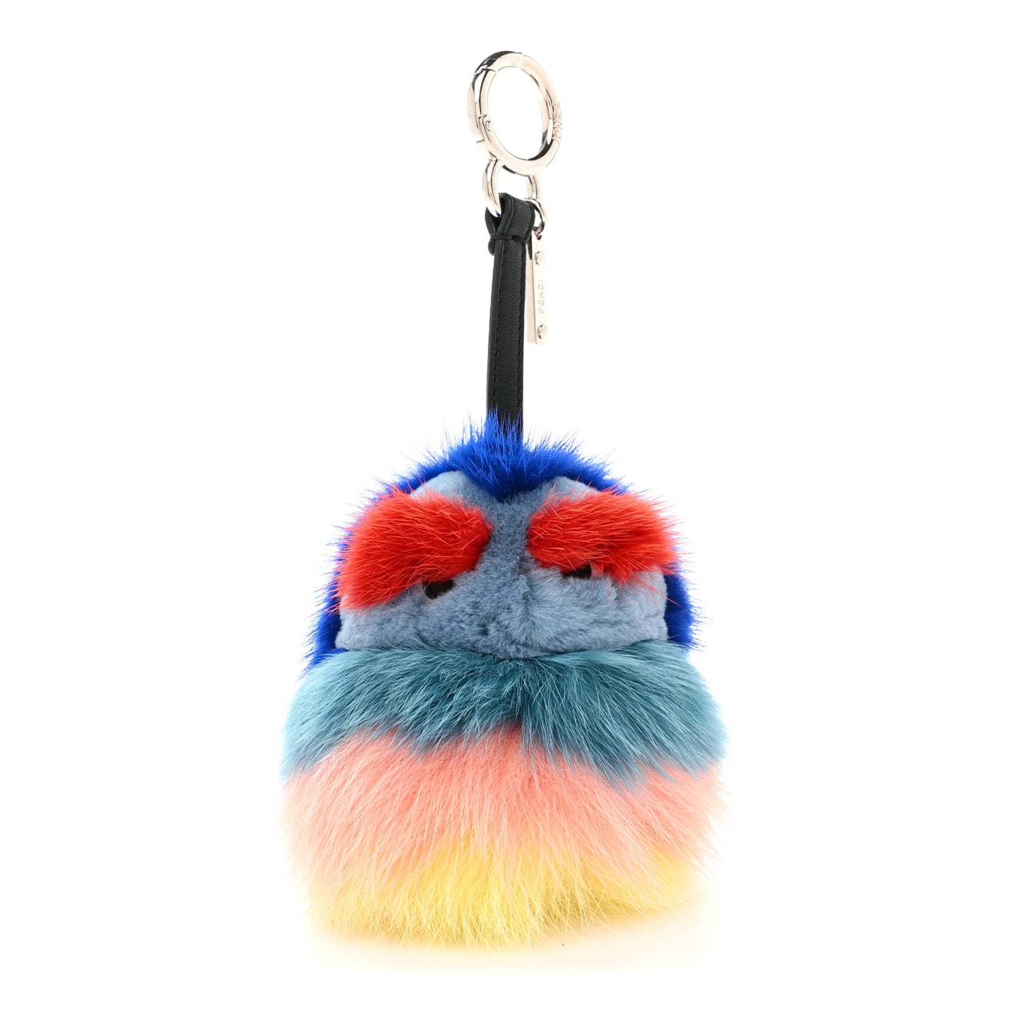Mink Fox Fur Kid Monster Bag Bug Charm Multicolor