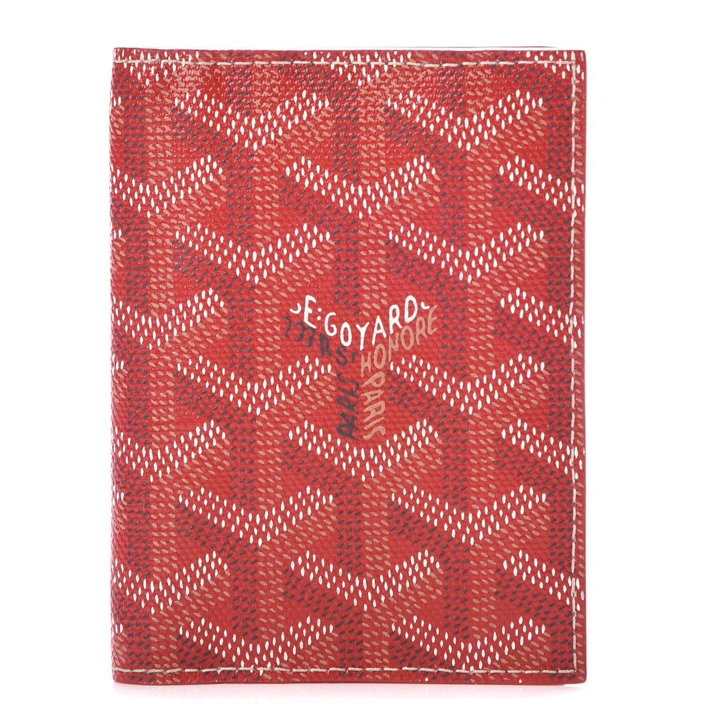 Goyardine Saint Marc Folding Card Case Red