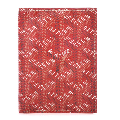 Goyard Goyardine Saint Marc Folding Card Case Red 1 of 8