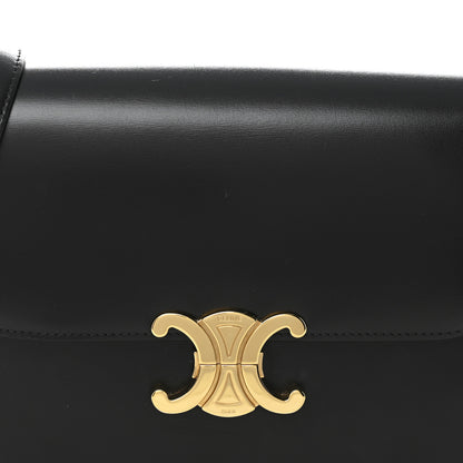 Celine Shiny Calfskin Medium Triomphe Black 8 of 12