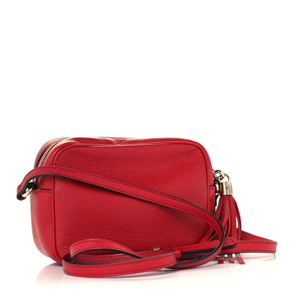Gucci Pebbled Calfskin Small Soho Disco Bag Vibrant Red 2 of 10