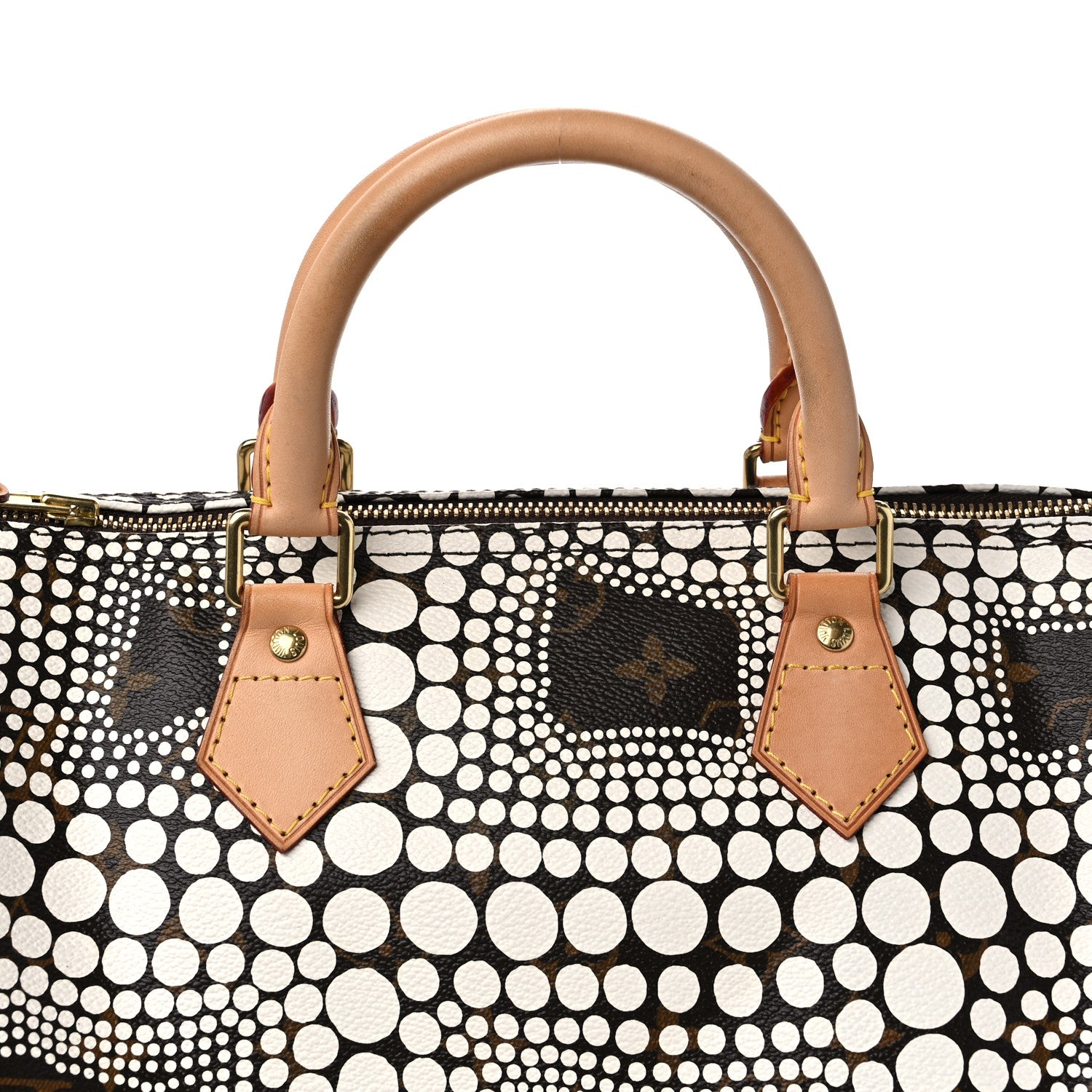 Louis Vuitton Monogram Kusama Town Speedy 30 White 12 of 13
