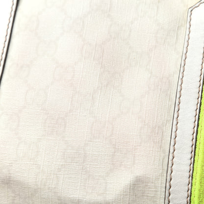 Gucci GG Plus Monogram Large Web Carry On Duffle Bag White 10 of 18