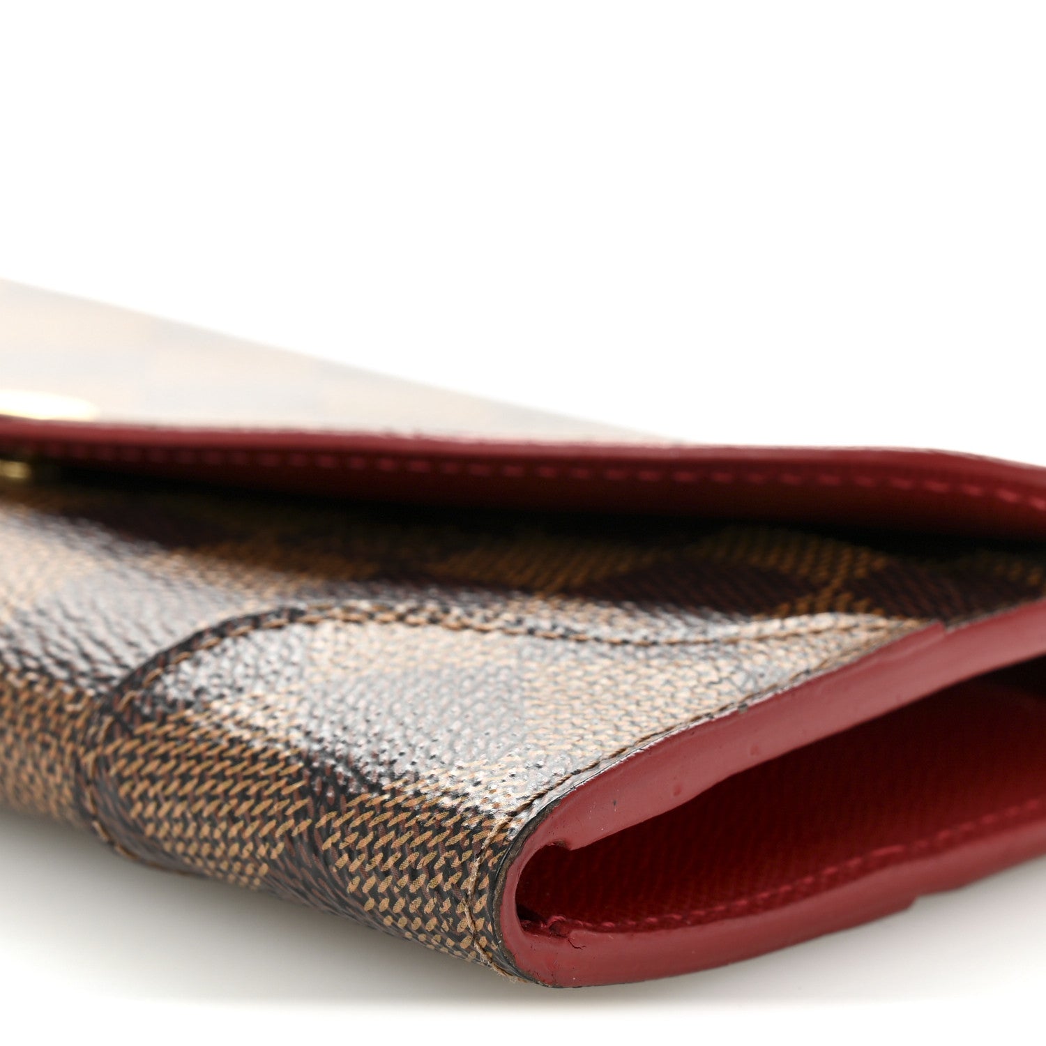Louis Vuitton Damier Ebene Caissa Wallet Cherry 8 of 9