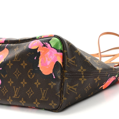 Louis Vuitton Monogram Roses Neverfull MM 10 of 11