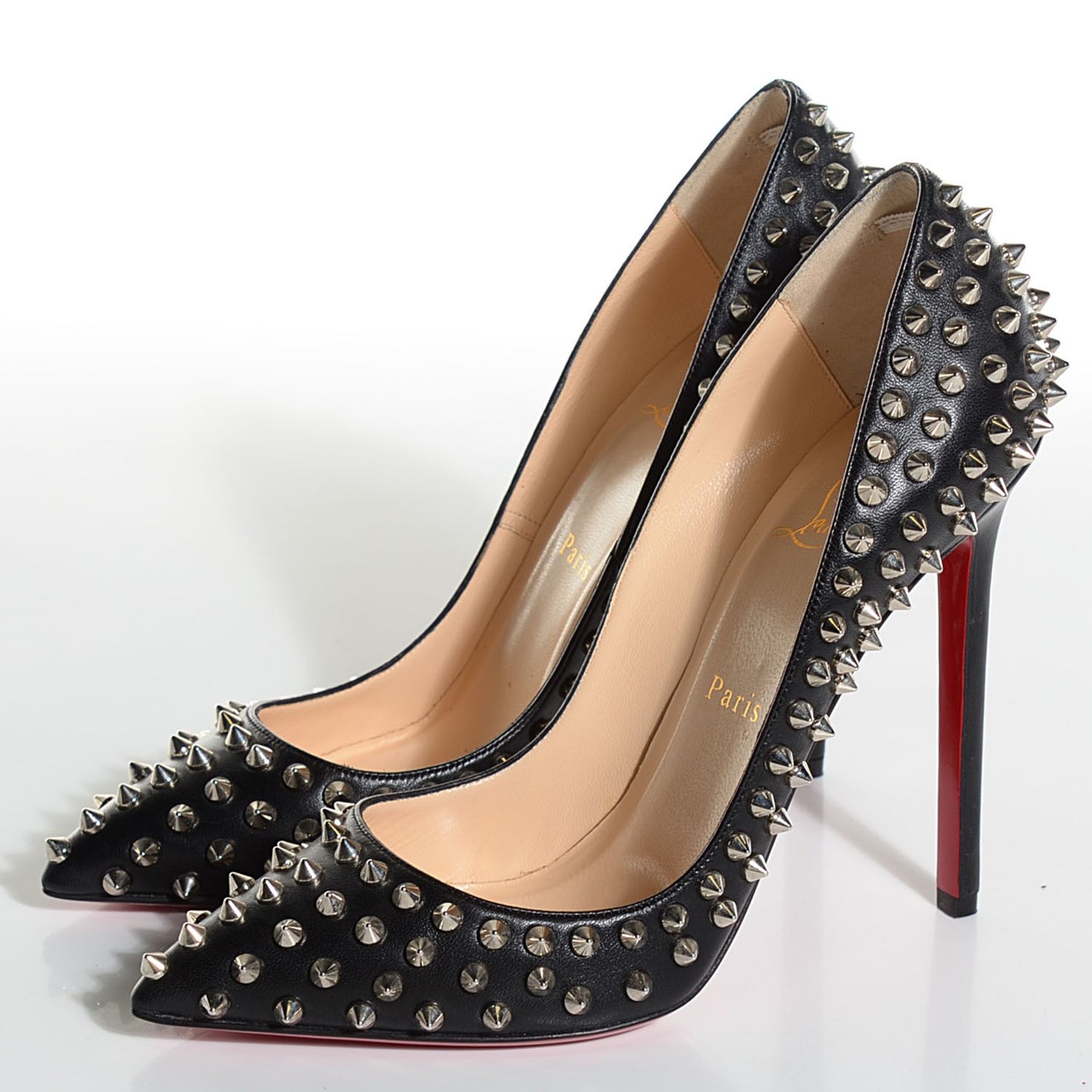 Nappa Pigalle Spikes 120 Pumps 38.5 Black