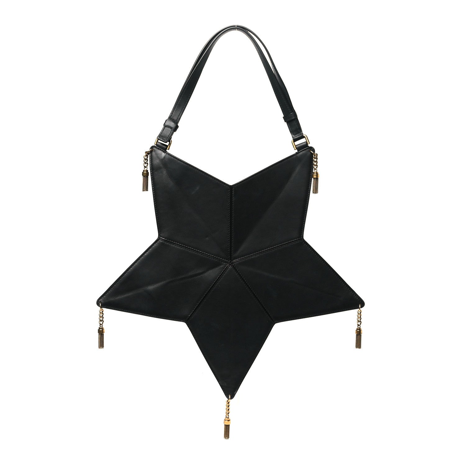 Saint Laurent Calfskin Astro Star Shoulder Bag Black 1 of 10