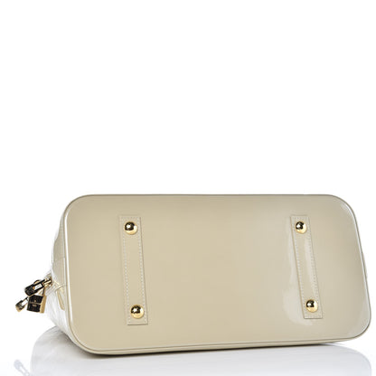 Louis Vuitton Vernis Alma MM Blanc Corail 4 of 7