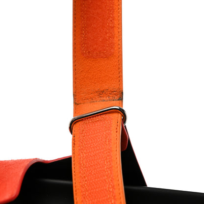 Hermes Suede Goatskin Womens Chypre Sandals 41 Rouge Ecarlate Sunset 13 of 14