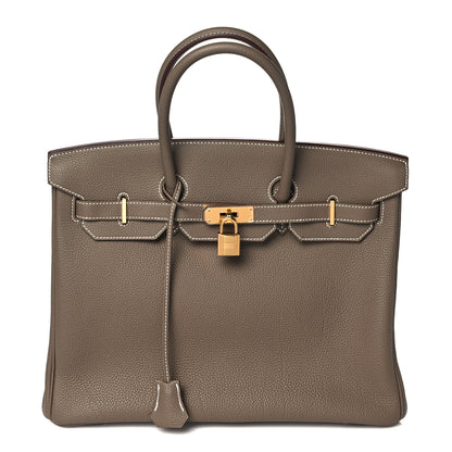 Hermes Togo Birkin 35 Etoupe 1 of 34