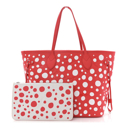 Louis Vuitton LV X YK Empreinte Infinity Dots Neverfull MM Rouge White 2 of 11