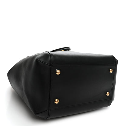 Fendi Vitello Grace King Karligraphy Chain Bucket Bag Black Bisquit 4 of 12