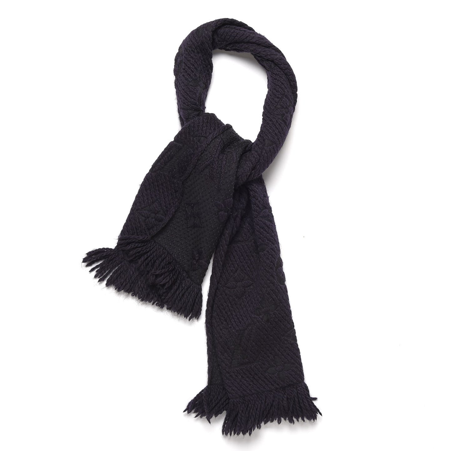 Wool Silk Logomania Scarf