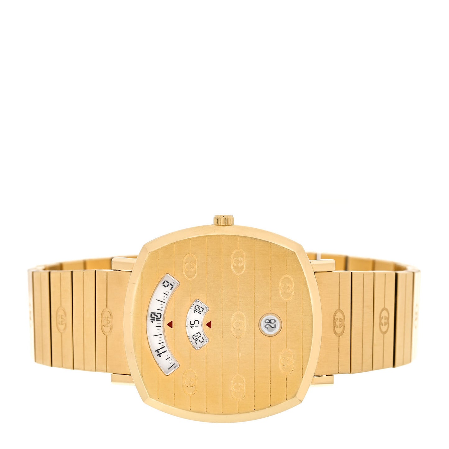 Stainless Steel 38mm Grip Quartz Watch Gold