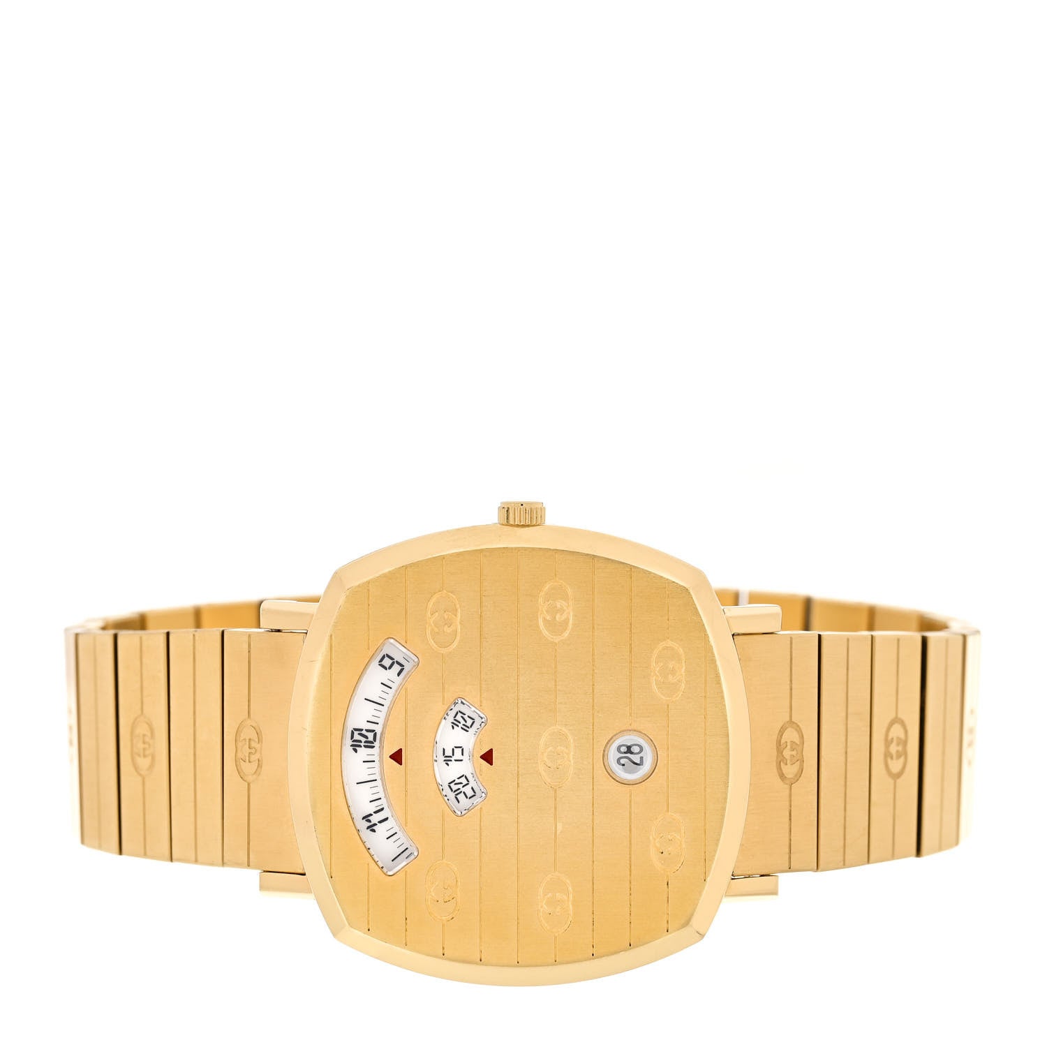 Gucci Stainless Steel 38mm Grip Quartz Watch Gold 2 of 5