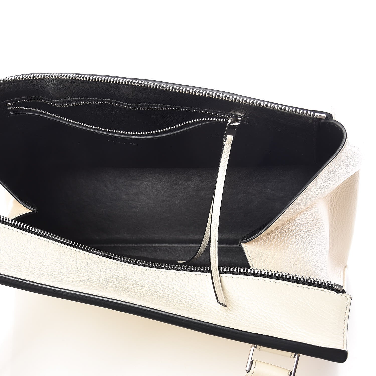 Celine Grained Calfskin Medium Edge Shoulder Bag Cream 5 of 18