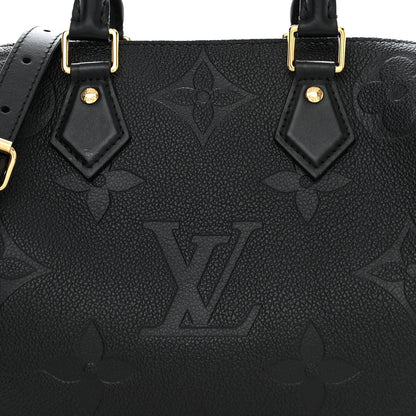Louis Vuitton Empreinte Monogram Giant Speedy Bandouliere 25 Black 7 of 10