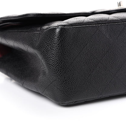 Chanel Caviar Quilted Jumbo Double Flap Black 8 of 10