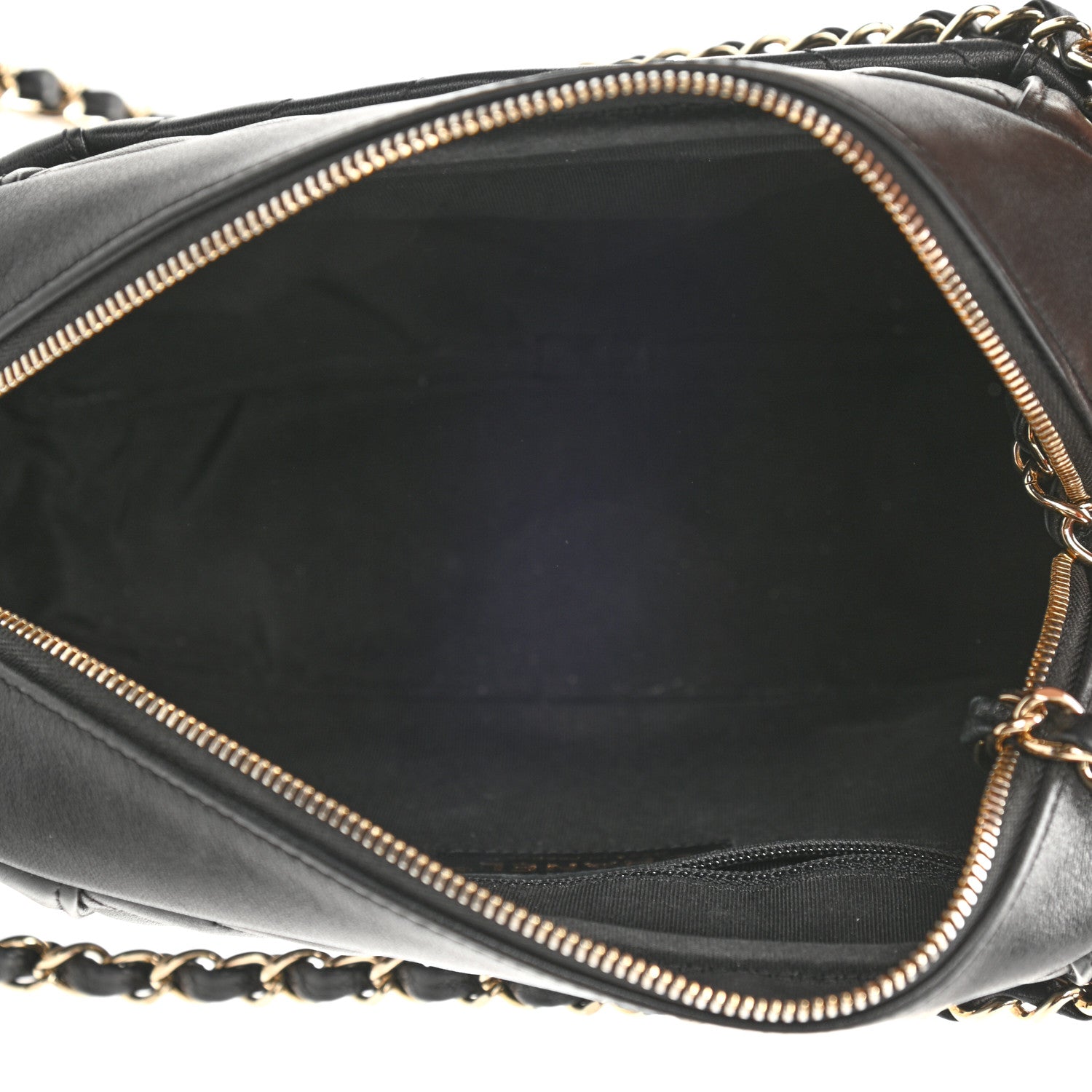 Chanel Calfskin Quilted Daily Chevron Camera Case Black 5 of 11