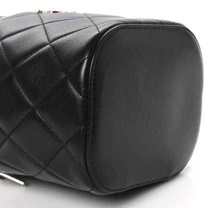 Chanel Lambskin Quilted Trendy Vanity Case Black 9 of 10
