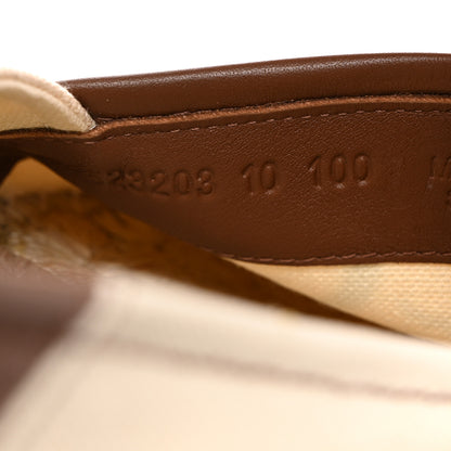 Gucci Canvas Miro Soft Calfskin Logo Mens Espadrilles 10 Greggio Cuir 8 of 10