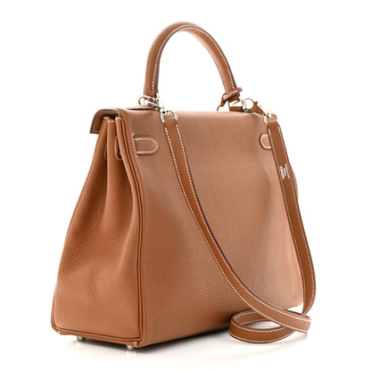 Hermes Togo Kelly Retourne 32 Gold 3 of 12