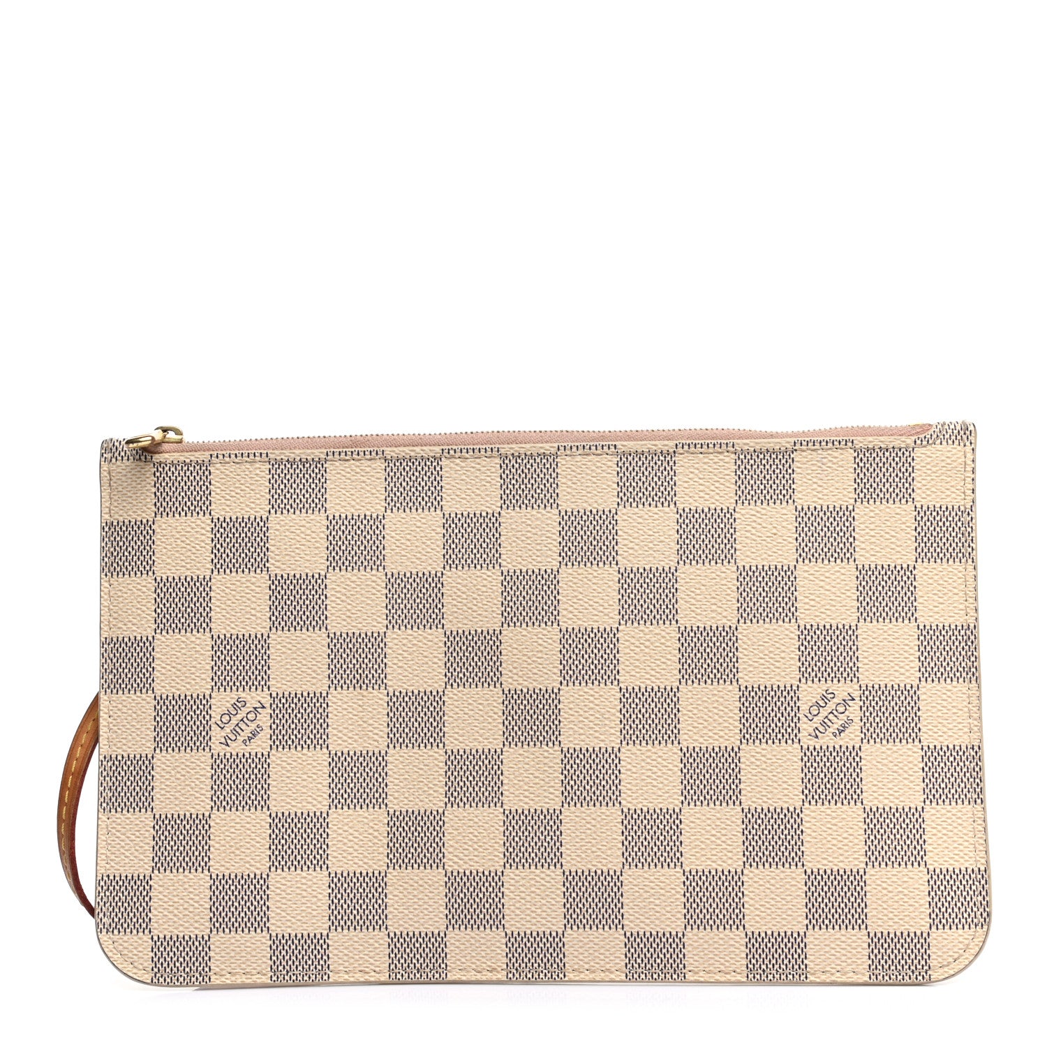 Louis Vuitton Damier Azur Neverfull MM GM Pochette Rose Ballerine 1 of 8