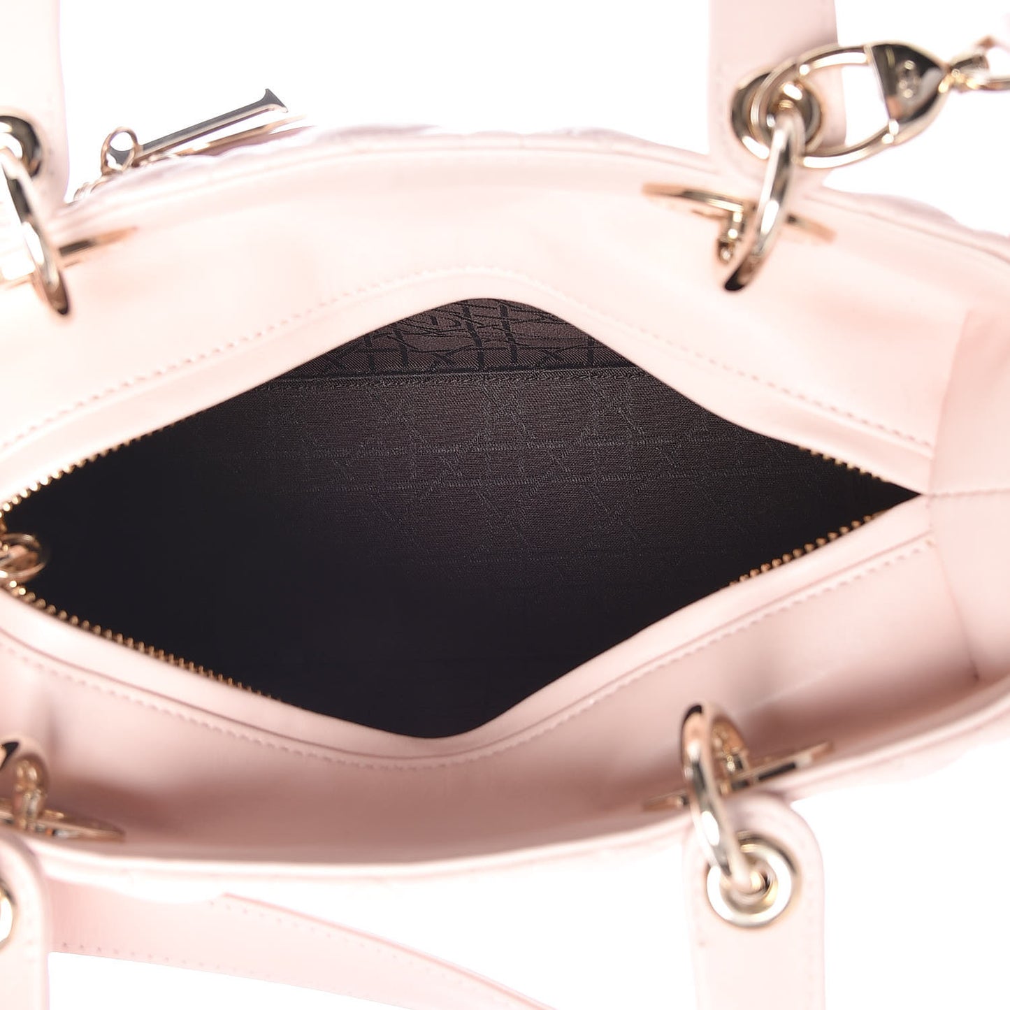Lambskin Cannage Medium Lady Dior Light Pink