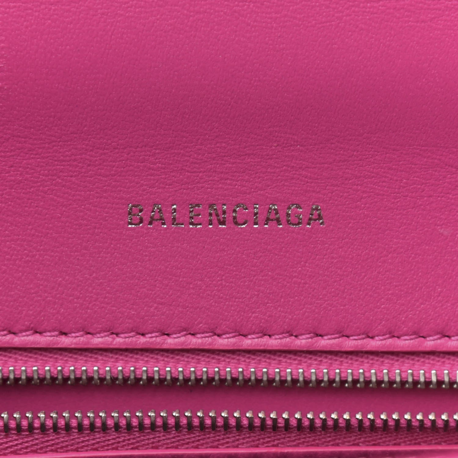 Balenciaga Shiny Calfskin Python Effect Small Hourglass Top Handle Bag Fuchsia Black 5 of 12