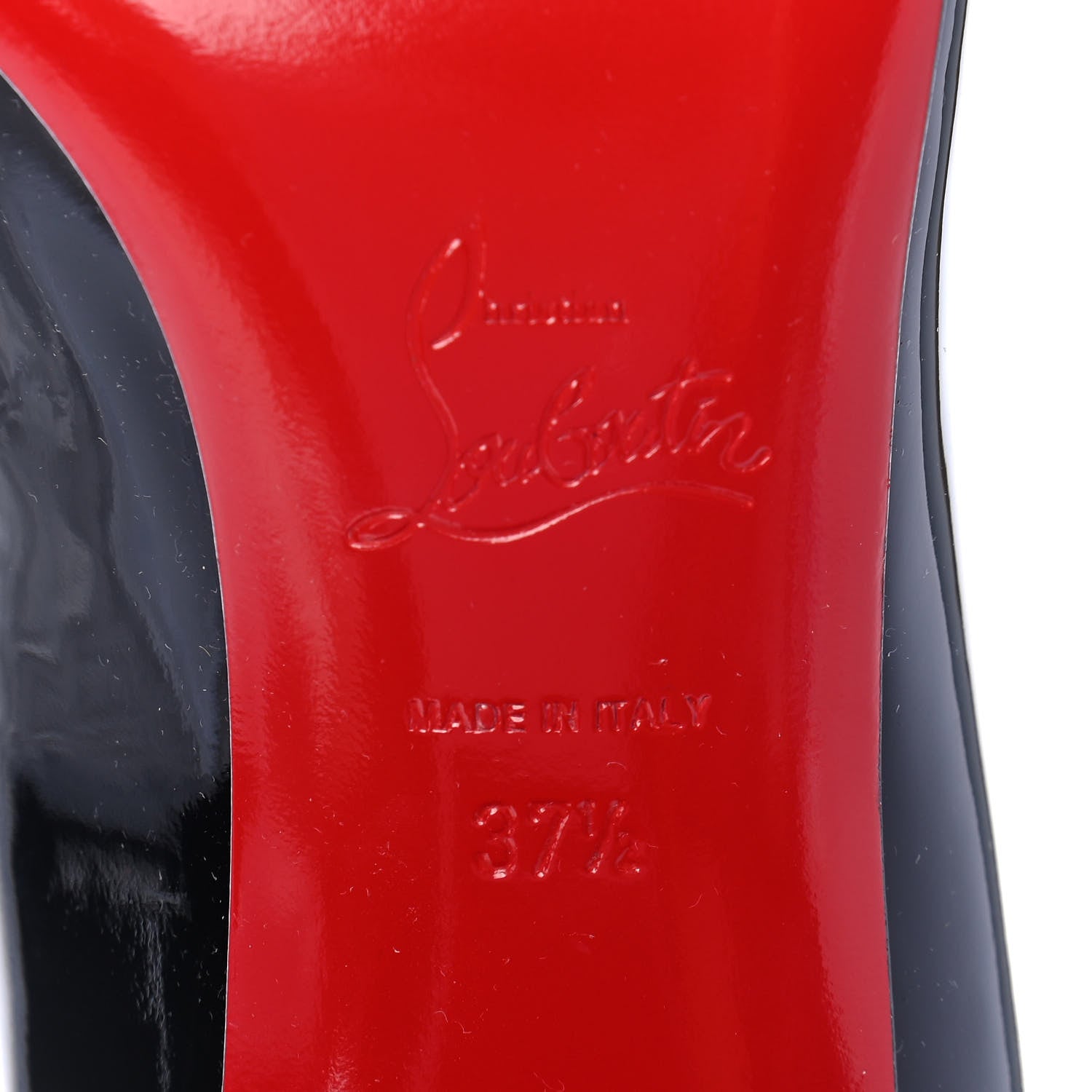 Christian Louboutin Patent Cadrilla 70 Pumps 37.5 Black 8 of 8