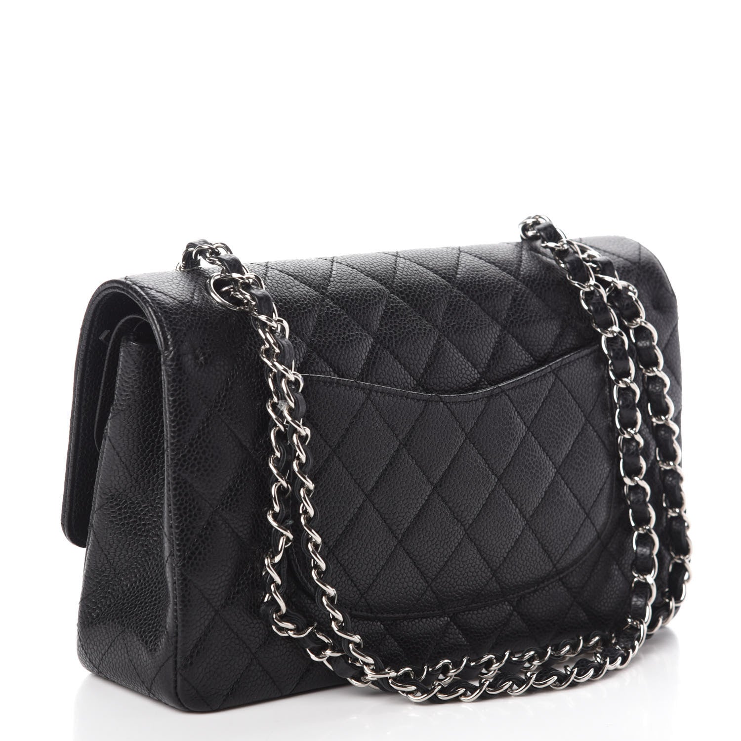 Chanel Caviar Quilted Medium Double Flap Black 3 of 10